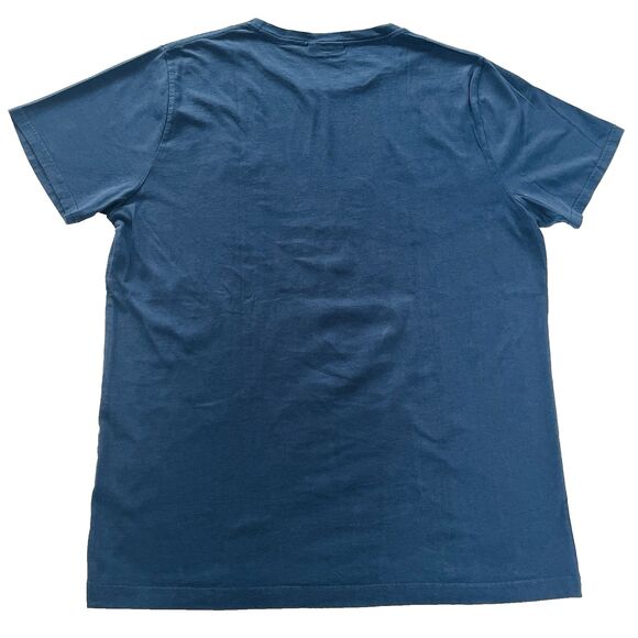 RON DORFF Paris Mens XXL Navy‎ Blue White Stripe 100% Cotton T-Shirt Designer - Picture 2 of 13